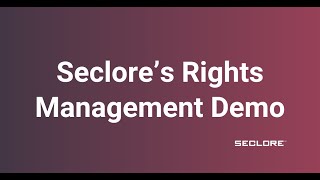 Demo Enterprise Digital Rights Management  Seclore [upl. by Read]