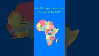 Top most poorest on the world by GDP mapping poorestcountry africa map [upl. by Modeerf885]