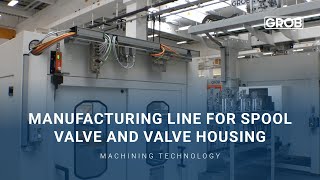 Manufacturing line for spool valve and valve housing [upl. by Alhahs]