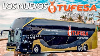 ASÍ son los NUEVOS AUTOBUSES de TUFESA TITANIUM Doble Piso  Volvo 9800 DD [upl. by Kam117]