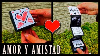 💝 REGALO PARA MI NOVIO  NOVIA  CAJA DESPLEGABLE CON FOTOS  IDEAS PARA AMOR Y AMISTAD [upl. by Ahseiym]