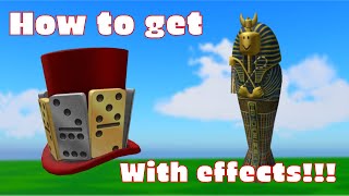 Free Roblox Item 2024 How To Get Extra Domino Top Hat And Sarcophagus Noob Backpack On Roblox [upl. by Ariayek117]