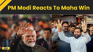 Maharashtra Result 2024 PM Modi Hails BJPs Landslide Victory In Maharashtra Elections Results 2024 [upl. by Kobe]