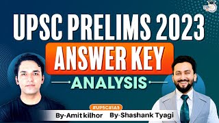 UPSC Prelims 2023 Answer Key amp Paper Analysis  UPSC Prelims Cut off  General Studies  StudyIQ [upl. by Robillard765]