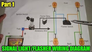 FLASHER  SIGNAL LIGHT  WIRING DIAGRAM  PART 1 [upl. by Eberto]