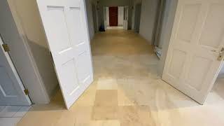 Honed Limestone Floor Cleaning [upl. by Nylyram]