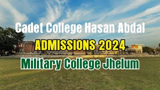 MILITARY COLLEGE JHELUM ADMISSION 2024  CADET COLLEGE HASAN ABDAL ADMISSION 2024 [upl. by Haem]