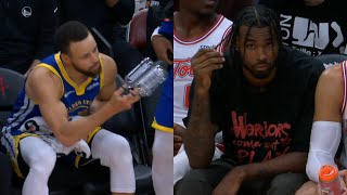 Steph Curry hilariously trolls Tari Eason for quotWarriors come out to playquot 😂 [upl. by Hodgkinson]