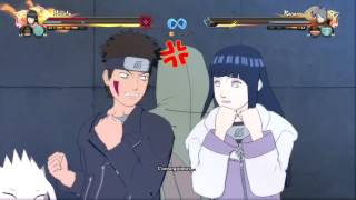 Naruto Storm 4 Dublado PTBR Hinata Shino e Kiba vs Konan Yahiko Pain e Nagato COM vs COM [upl. by Inness]