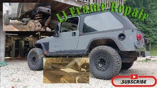 Jeep LJ Rust Buster Frame Repair jeep jeeplj welding automobile [upl. by Heintz]