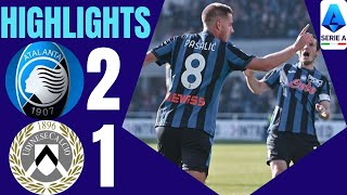 ATALANTAUDINESE 21  HIGHLIGHTS  Atalanta secure comeback win  Serie A 202425 [upl. by Mahgem826]