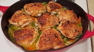 Recipe for Roast Chicken Thighs amp Vegetables by The Deglutenizer [upl. by Emogene]