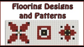 ☠ Flooring Designs and Patterns ☠ Part 1 ☠ Tutorial  Minecraft [upl. by Poland]