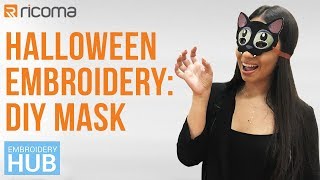 Embroidery Hub Ep 21 DIY Mask  Halloween Embroidery Tutorial [upl. by Maximilien799]