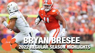 Bryan Bresee 2022 Regular Season Highlights  Clemson DL [upl. by Gainor]