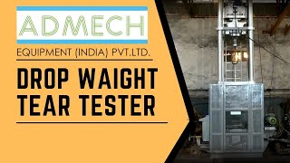 Drop Weight Tear Tester  DWTT  Admech India [upl. by Idroj]