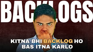 How to Finish Backlogs 🔥  Backlog Removal Strategy  Snehit Mishra  IIT JEE 2025  Urgent Video [upl. by Unam]