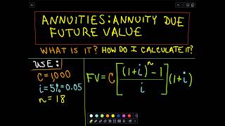 ❖ Annuities  Annuity Due  Finding Future Value ❖ [upl. by Akira]