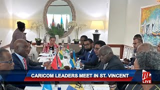 CARICOM Leaders Meet In St Vincent [upl. by Ydok]