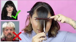 HOW TO CUT BANGS LIKE A PRO  FACE FRAME SIDE BANGS CURTAIN BANGS BLUNT BANGS amp MORE [upl. by Aimek]