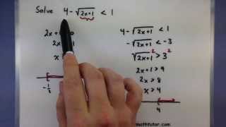 PreCalculus  Solving inequalities with radicals [upl. by Resa]