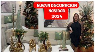 DECORACIÓN EN MI SALA PARA NAVIDAD 🎄 Decoración Cálida y Elegante para Navidad 2024 [upl. by Perusse]