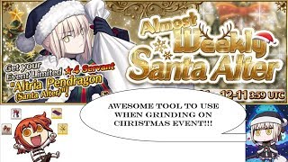 Fate Grand Order  AWESOME TOOL TO USE WHEN GRINDING ON CHRISTMAS EVENT [upl. by Emad]