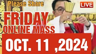 QUIAPO CHURCH LIVE MASS TODAY REV FR DOUGLAS BADONG OCTOBER 112024 [upl. by Sherrer]