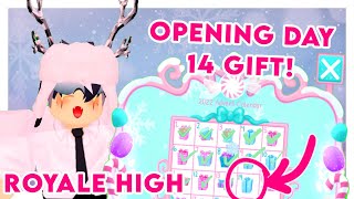 Royale High Opening Day 14 Advent Calendar Item Christmas Update 2022 [upl. by Primaveria]