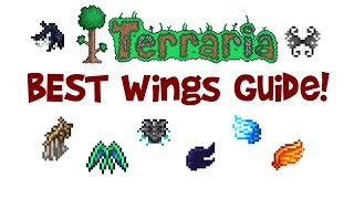 Terraria BEST Wings Guide amp Comparison PC IOS Xbox Android PS4 etc [upl. by Spevek]