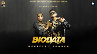 BIODATA  Official Teaser  Afsana Khan  Paradox  Punjabi Song 2023 [upl. by Phonsa]