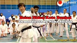 Heian Nidan Kata Bunkai Demonstrate by Naka Shihan [upl. by Airegin]