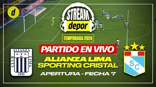 Alianza Lima 1  2 Sporting Cristal Liga 1 Torneo Apertura  Resumen Goles Comentarios y Reacción [upl. by Falo]