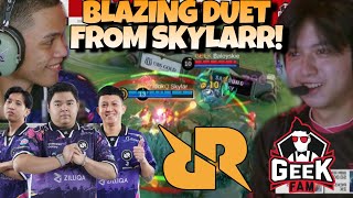 BLAZING DUET FROM SKYLAAARRRR  LETS GO RRQ DAY  RRQ VS GEEK MATCH 1  MPL S14 [upl. by Evanne]