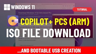 Windows 11 24H2 ISO for ARM devices download Copilot PCs [upl. by Mcspadden]