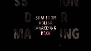 5 Million Dollar Marketing Hack marketingbudget facts marketingdigital viralshort [upl. by Kennedy]