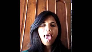 VERY LONG FOLD TONGUE WITH TALK IN INDIA [upl. by Traver]