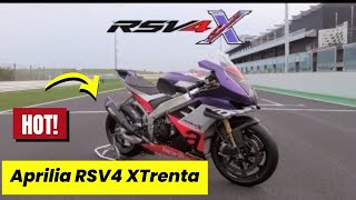 MINDBLOWING RSV4 Xtrenta Revealed  The Most EXTREME APRILIA RSV4 [upl. by Ocicnarf]