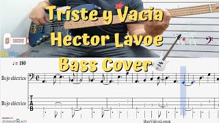 😥Triste y vacia Hector lavoe cover Bajo electrico Salsa Bass PdfGuitarProBacking Track 🎸🕺💃 [upl. by Eillim]