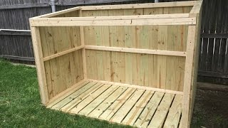 Building a Garbage Can Enclosure  Part 1 [upl. by Novehs]