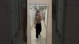 Let’s style Waistcoat pintrestyfit workfit [upl. by Riek]