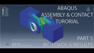 ABAQUS 6  Two hinges connected with a pin  PART 5 [upl. by Tareyn]