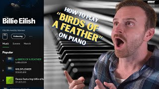 Birds Of A Feather  Piano Tutorial [upl. by Aelahc]