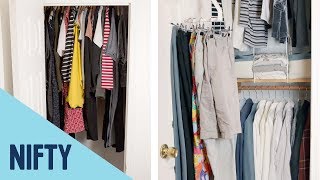 How To Maximize Space In A Small Closet [upl. by Trust418]