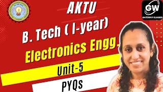 Numerical Problems I Unit5 I Electronics Engg I AKTU First Year [upl. by Hudgens234]