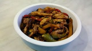 Shimla mirch Chicken recipe Stir fry chicken recipe [upl. by Celesta]