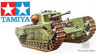 Classic Kit  Start Here Tamiya 135 Churchill MKVII Step by Step Model Tank Build Video Part 1 [upl. by Jillie]