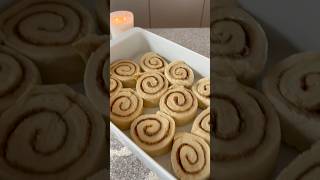 BAKING CINNAMON ROLLS 🍂🤎 [upl. by Yamauchi]