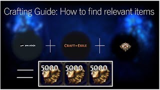 PoE Crafting Guide How to find profitable items for crafting [upl. by Adnalahs]