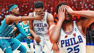 INJURING BEN SIMMONS in the PLAYOFFS  NBA 2K22 MyCAREER EP30 [upl. by Anilosi]